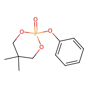 1,3,2-Dioxaphosphorinane, 5,5-dimethyl-2-phenoxy-, 2-oxide structure