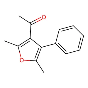 1-(2,5-dimethyl-4-phenylfuran-3-yl)ethanone structure