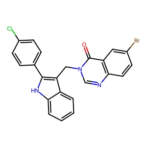 Compound C23H15BrClN3O structure