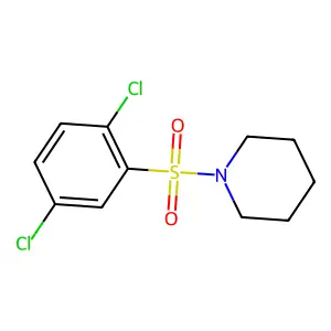 1-(2,5-dichlorophenyl)sulfonylpiperidine structure