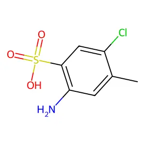 2-amino-5-chloro-4-methylbenzenesulfonic acid structure