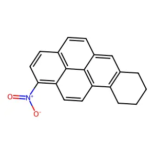 1-Nitro-7,8,9,10-tetrahydrobenzo(a)pyrene structure