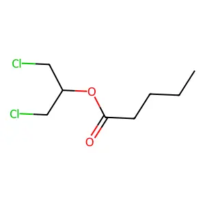 1,3-dichloropropan-2-yl pentanoate structure