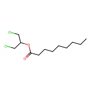 1,3-dichloropropan-2-yl nonanoate structure