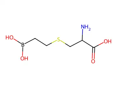 2-Amino-3-(2-boronoethylsulfanyl)propanoic acid structure