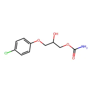 CHLORPHENESIN CARBAMATE structure