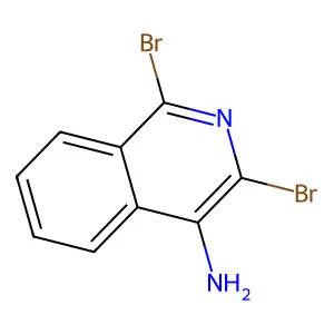 1,3-dibromoisoquinolin-4-amine structure