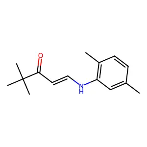 1-[(2,5-dimethylphenyl)imino]-4,4-dimethyl-2-penten-3-ol structure
