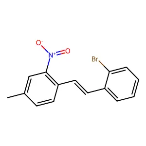 1-[2-(2-bromophenyl)vinyl]-4-methyl-2-nitrobenzene structure