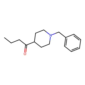 1-(1-benzylpiperidin-4-yl)butan-1-one structure