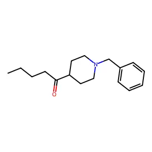 1-(1-benzylpiperidin-4-yl)pentan-1-one structure
