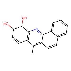 (10R,11R)-7-methyl-10,11-dihydronaphtho[1,2-b]quinoline-10,11-diol structure