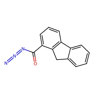 FLUORENE-1-CARBONYL AZIDE structure