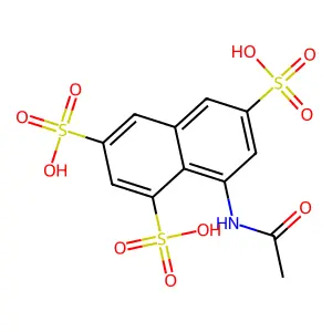 1,3,6-Naphthalenetrisulfonic acid, 8-(acetylamino)- structure