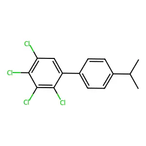 1,2,3,4-tetrachloro-5-(4-propan-2-ylphenyl)benzene structure