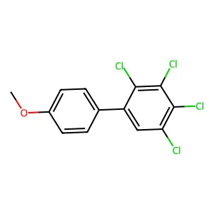 1,2,3,4-tetrachloro-5-(4-methoxyphenyl)benzene structure