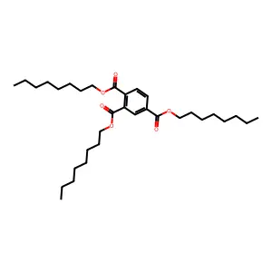 trioctyl benzene-1,2,4-tricarboxylate structure