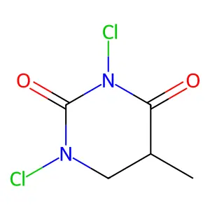 1,3-dichloro-5-methyl-1,3-diazinane-2,4-dione structure