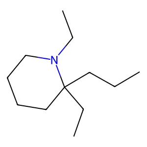 1,2-Diethyl-2-propylpiperidine structure