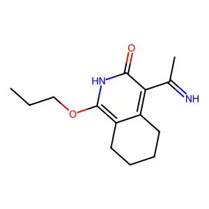 3(2H)-ISOQUINOLINONE, 5,6,7,8-TETRAHYDRO-4-(1-IMINOETHYL)-1-PROPOXY- structure