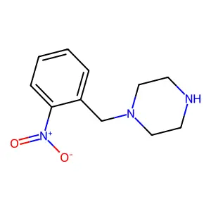 1-[(2-nitrophenyl)methyl]piperazine structure