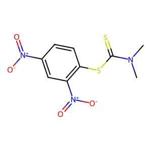 (2,4-dinitrophenyl) N,N-dimethylcarbamodithioate structure