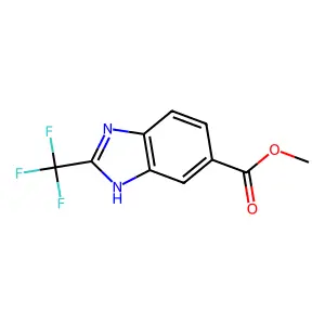 methyl 2-(trifluoromethyl)-3H-benzimidazole-5-carboxylate structure