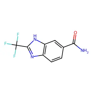 BENZIMIDAZOLE-5-CARBOXAMIDE, 2-(TRIFLUOROMETHYL)- structure