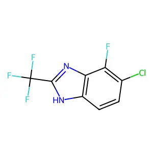 Compound C8H3ClF4N2 structure