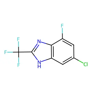 Compound C8H3ClF4N2 structure