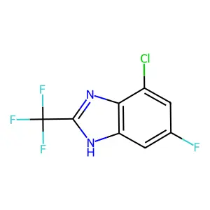 4-chloro-6-fluoro-2-(trifluoromethyl)-1H-benzimidazole structure