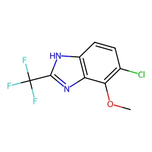 5-chloro-4-methoxy-2-(trifluoromethyl)-1H-benzimidazole structure
