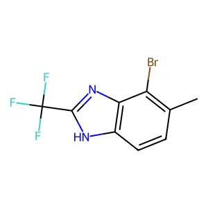 Compound C9H6BrF3N2 structure