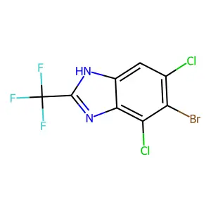 Compound C8H2BrCl2F3N2 structure