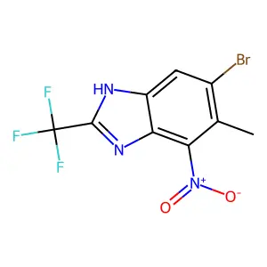 Compound C9H5BrF3N3O2 structure