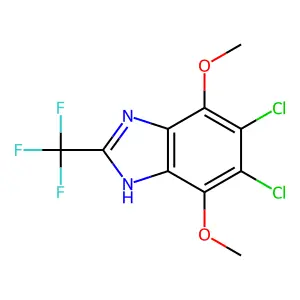 Compound C10H7Cl2F3N2O2 structure