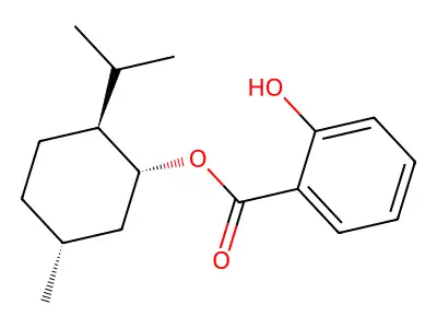 MENTHYL SALICYLATE structure