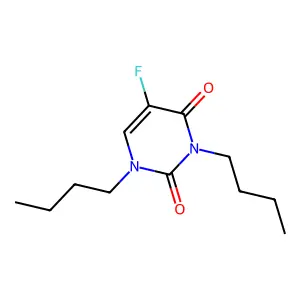 1,3-dibutyl-5-fluoropyrimidine-2,4-dione structure