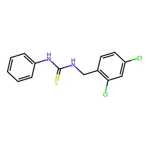 1-[(2,4-dichlorophenyl)methyl]-3-phenylthiourea structure