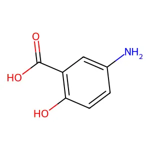 5-Aminosalicylic acid structure