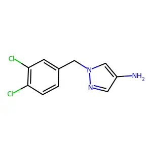 1-[(3,4-dichlorophenyl)methyl]pyrazol-4-amine structure