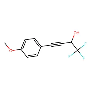 1,1,1-trifluoro-4-(4-methoxyphenyl)but-3-yn-2-ol structure