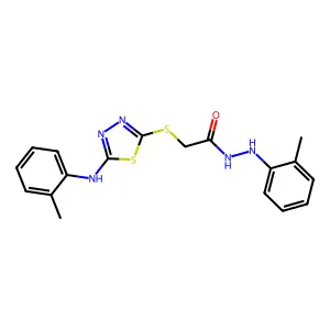 Compound C18H19N5OS2 structure