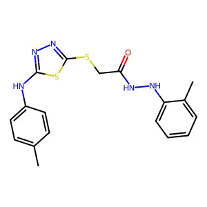 Compound C18H19N5OS2 structure