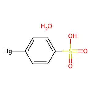 (4-sulfophenyl)mercuryhydrate structure