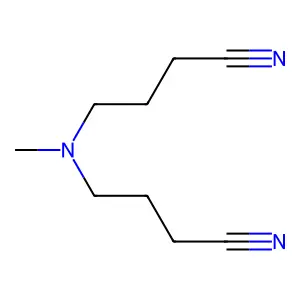BUTYRONITRILE, 4,4'-(METHYLIMINO)DI- structure