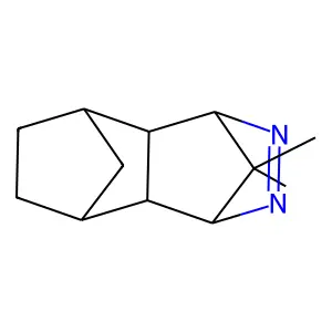 12,12-dimethyl-4,5-diazatetracyclo[6.2.1.13,6.02,7]dodec-4-ene structure