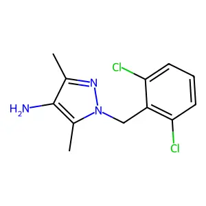 1-(2,6-dichlorobenzyl)-3,5-dimethyl-1H-pyrazol-4-amine structure