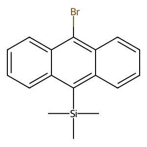 (10-bromoanthracen-9-yl)-trimethylsilane structure