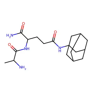 Adamantylamide-alanyl-isoglutamine structure